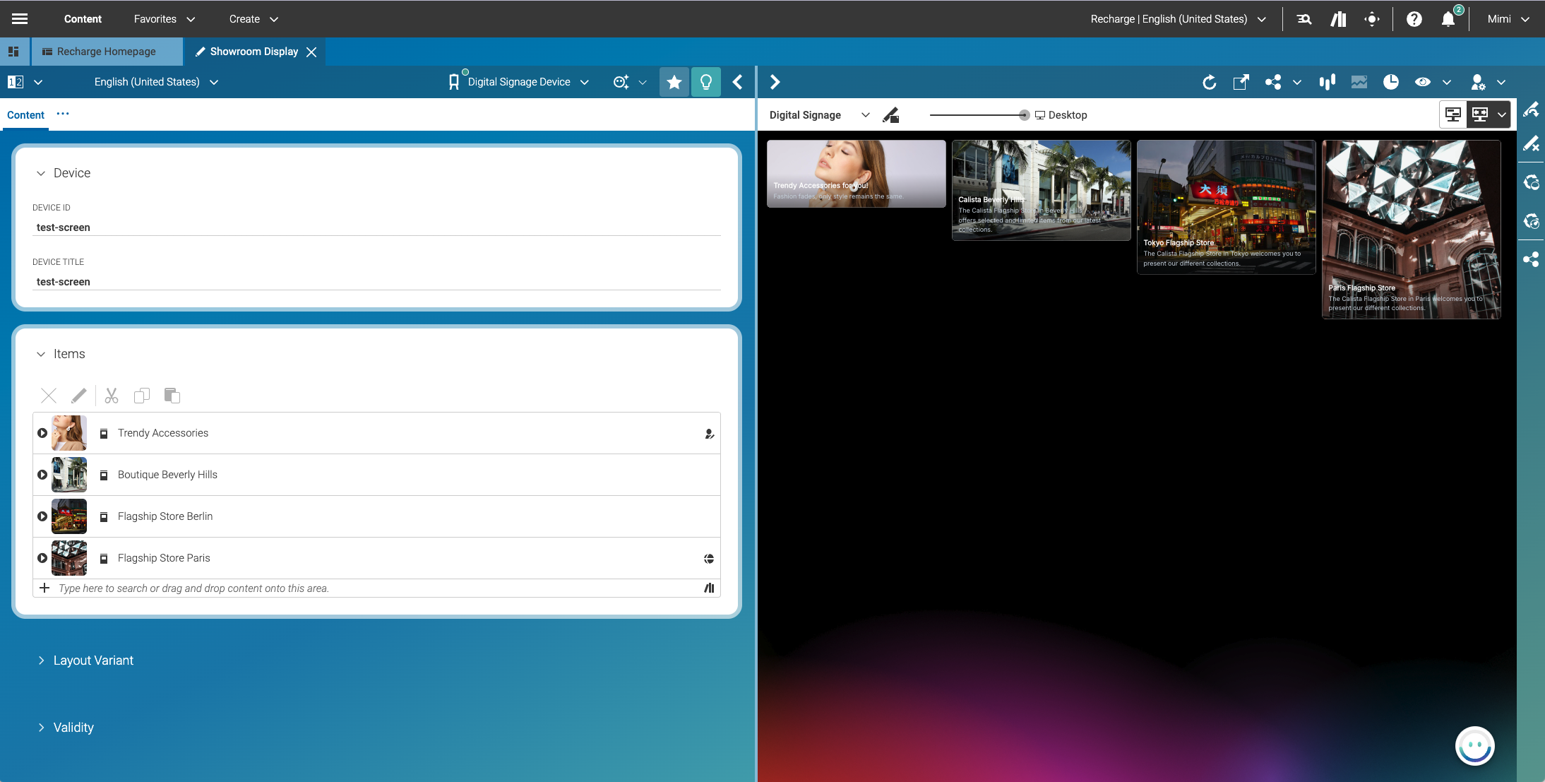 CoreMedia Digital Signage Extension 1