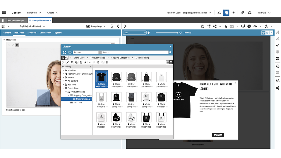Bildschirmfoto Commerce Layer Integration