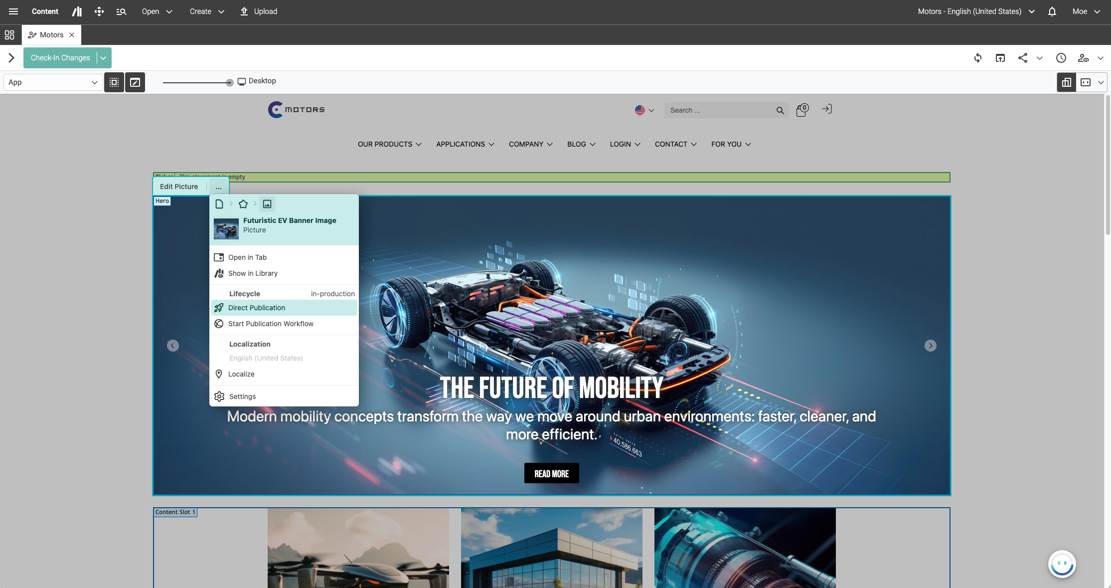 In-Preview Editing - Direct Publication