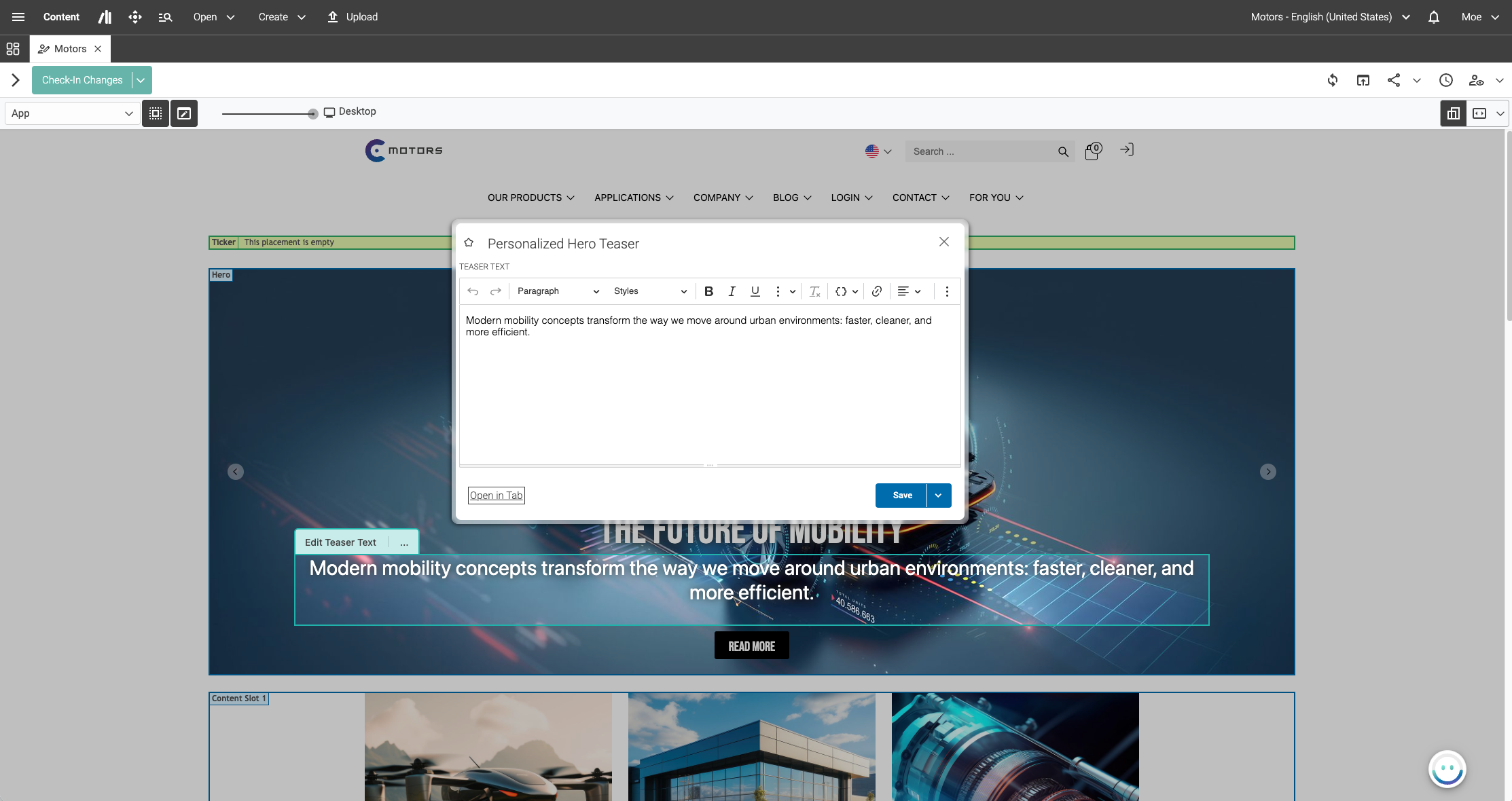 In-Preview Editing - Editing Rich Text