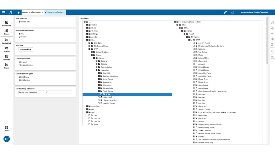 Content Sync Screenshot