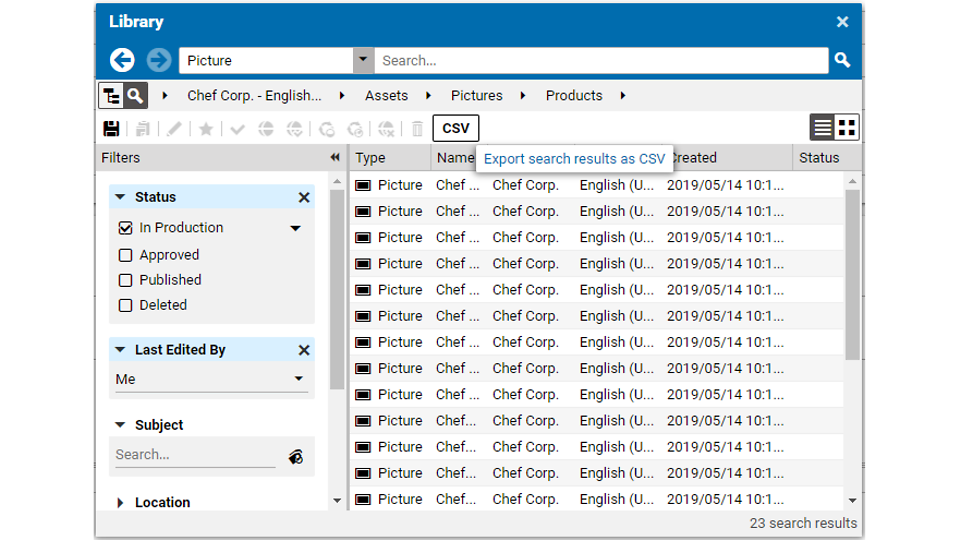 CSV Reporting - Search Export 1
