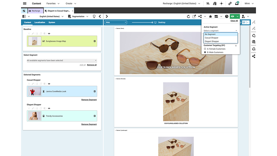 Personalization with Kibo - No segment