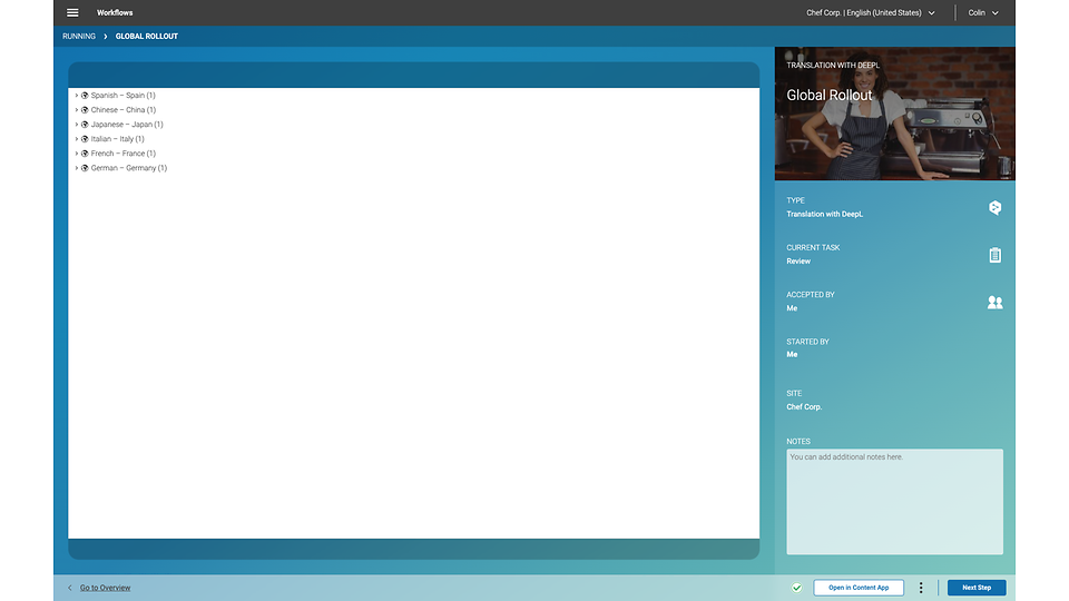 DeepL Workflow Screenshot